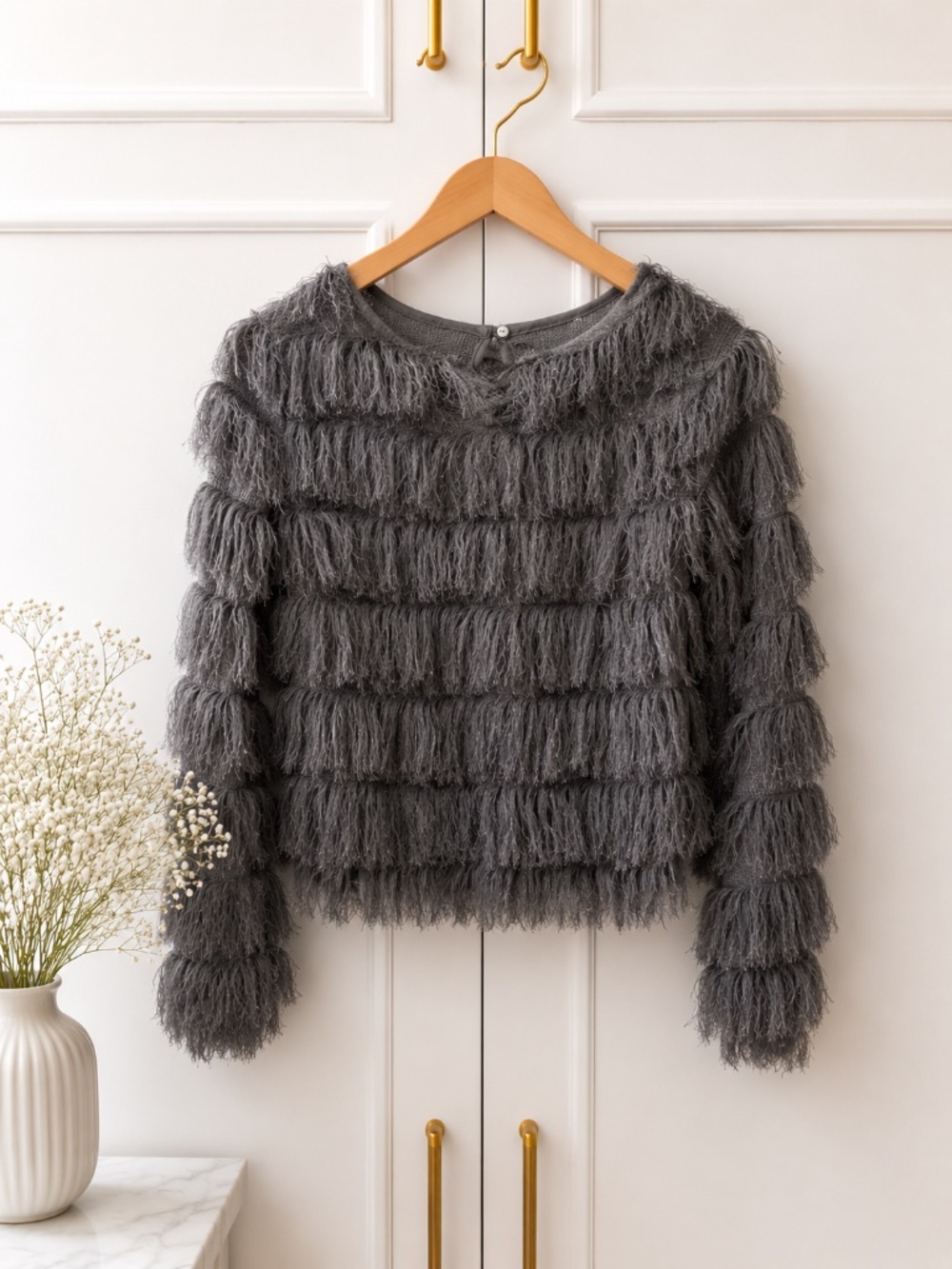 Goldie Fringe Top